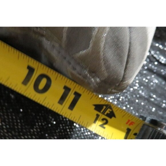 Coach 2011 Poppy Grey & Silver Metallic Signature Hippie Jacquard Bag Pushlock - Picture 10 of 12